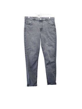 Topshop Jeans Womens 34 Gray Jamie Stretch Skinny Denim